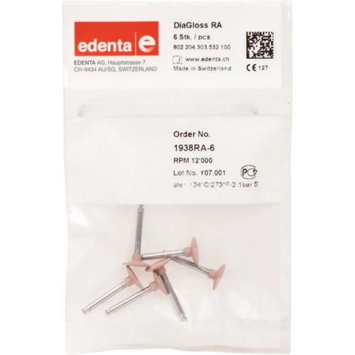 DiaGloss 6 rosa, RA, fasong 303, 1 mm, ISO 100