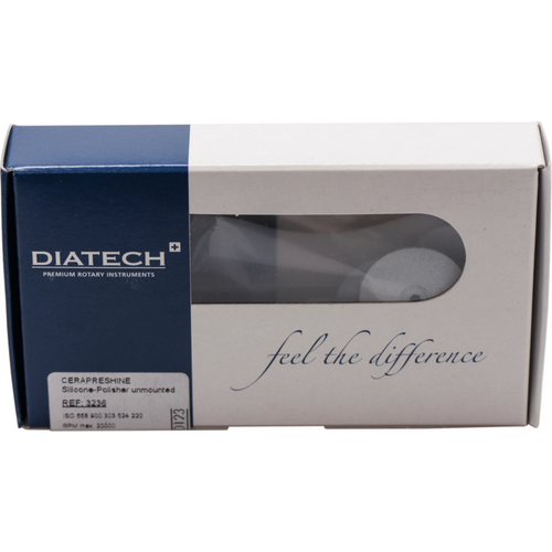 DIATECH CERAPRESHINE 10 stk. umontert, hvit, fasong 303 hjul, 4 mm, ISO 220