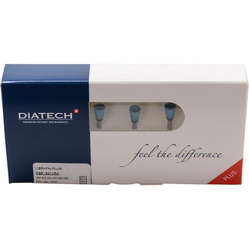DIATECH CERAFIN PLUS 5 stk. blå, RA, figur 030 koppformet, 7,5 mm, ISO 060