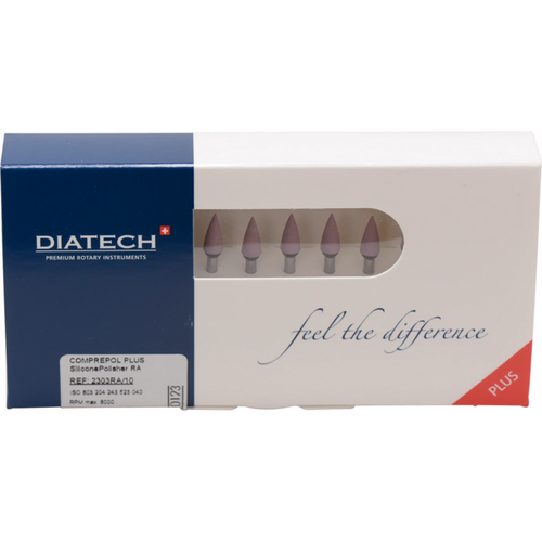DIATECH COMPREPOL PLUS 10 stk. lyselilla, RA, figur 243 flamme, 10 mm, ISO 040