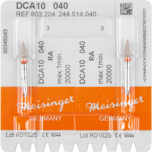 Diamant polerer DCA04/10 2 stk beige, RA, figur 244, 13 mm, ISO 040