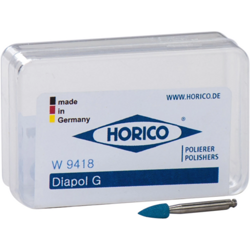 Diamant polerer 9418 stk. grønn, RA, figur flamme