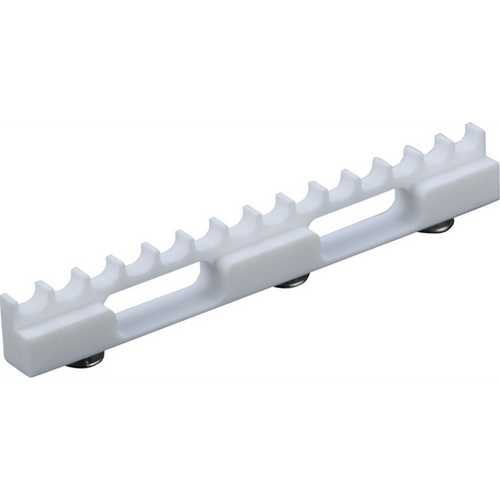 PTFE-blokk stk. blokk inkludert 3 skruer, 16 cm, for 14 instrumenter