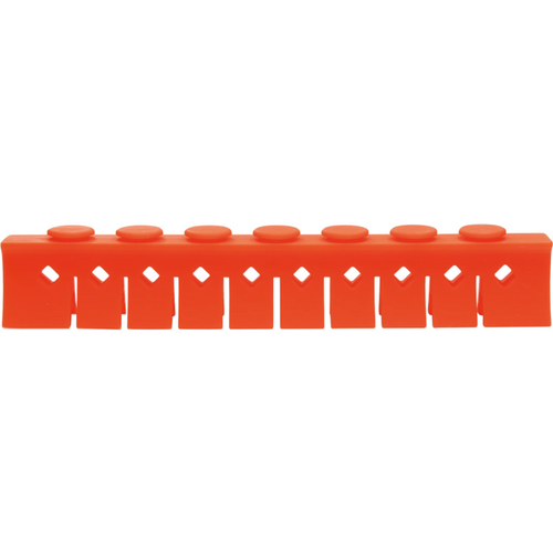 Silikon bøyleholder stk. oransje, for 10 instrumenter, 3029-L+M