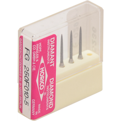 Diamant 250 5 stk gul x-fin, FG, figur 250, 10 mm, ISO 010