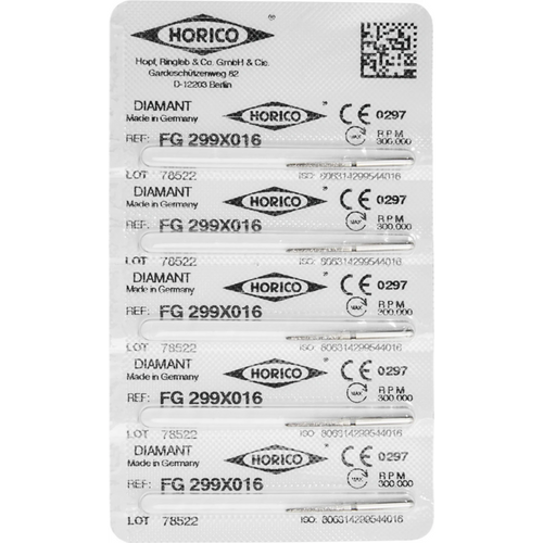 Diamant 299 5 stk. svart ekstra grov, FG, figur 299, 10 mm, ISO 016