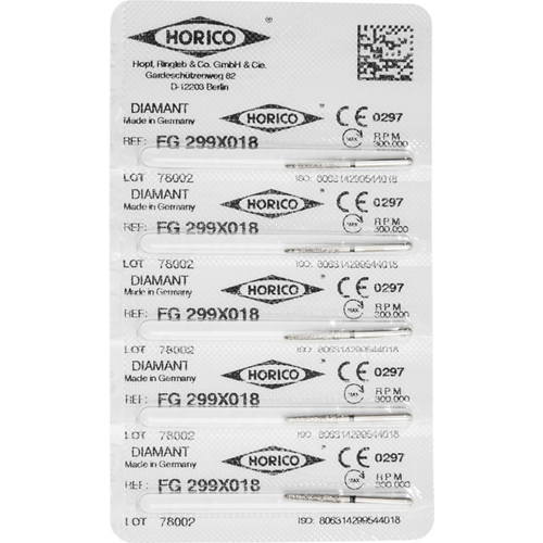 Diamant 299 5 stk. svart ekstra grov, FG, figur 299, 10 mm, ISO 018