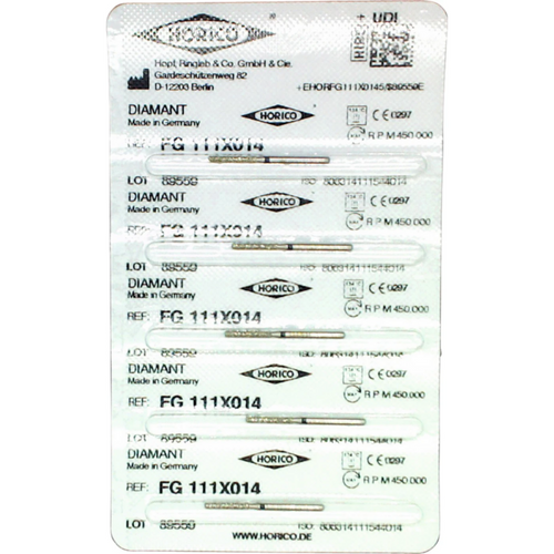 Diamant 111 5 stk. svart ekstra grov, FG, figur 111, 8 mm, ISO 014