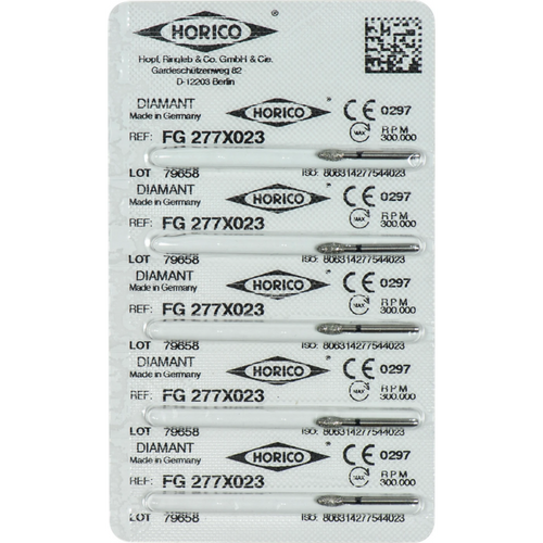 Diamant 277 5 stk. svart ekstra grov, FG, figur 277, 4,5 mm, ISO 023