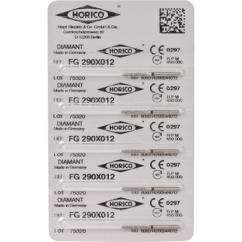 Diamant 290 5 stk svart ekstra grove, FG, figur 290, 10 mm, ISO 012