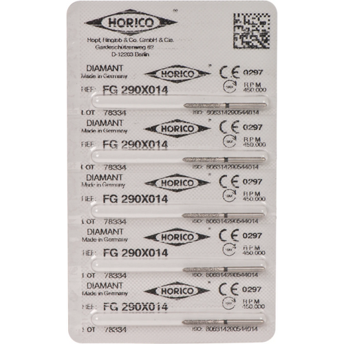 Diamant 290 5 stk svart ekstra grov, FG, figur 290, 10 mm, ISO 014
