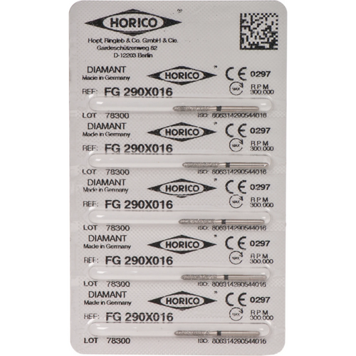 Diamant 290 5 stk. svart ekstra grov, FG, fasong 290, 10 mm, ISO 016