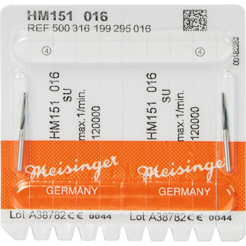 Kirurgisk hardmetallfreser HM 151 2 FG XL, fasong 199, 10,8 mm, ISO 016