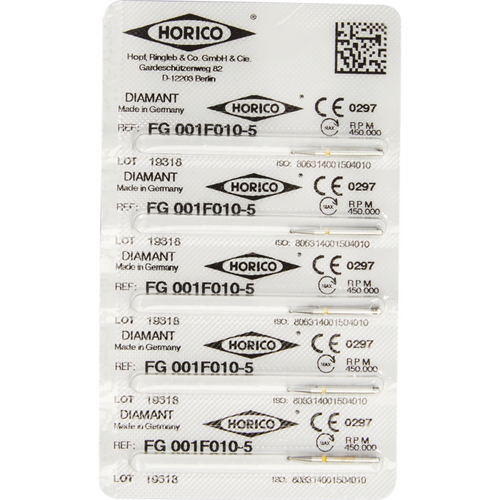 Diamant 001 5 stk. gul x-fin, FG, fasong 001, ISO 010