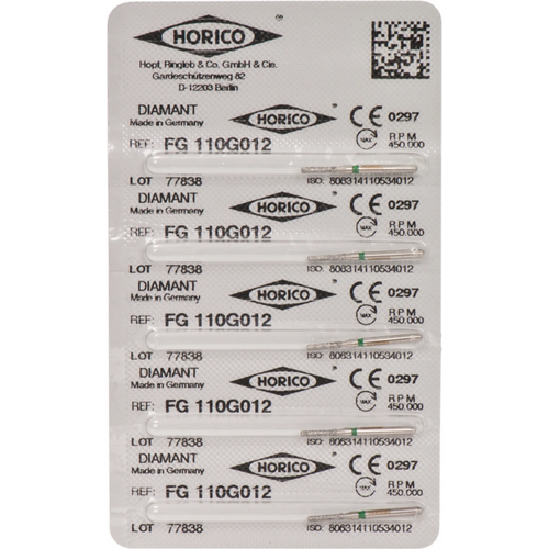 Diamant 110 5 stk grønn grov, FG, fasong 110, 6 mm, ISO 012