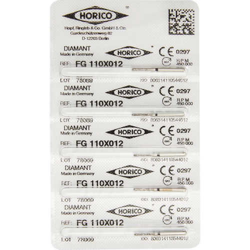 Diamant 110 5 stk svart ekstra grove, FG, figur 110, 6 mm, ISO 012