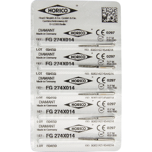 Diamant 274 5 stk. svart ekstra grov, FG, Figur 274, 10 mm, ISO 014