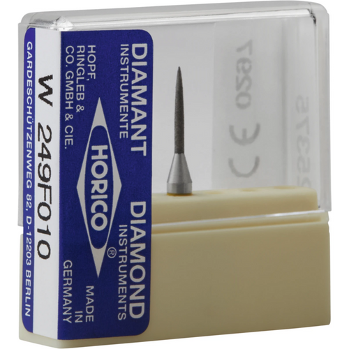 Diamant 249 stk. gul ekstra fin, RA, figur 249, 8 mm, ISO 010