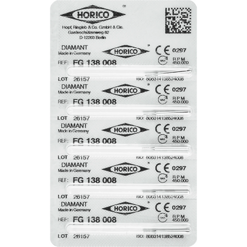 Diamant 138 5 stk. FG, figur 138, 3 mm, ISO 008