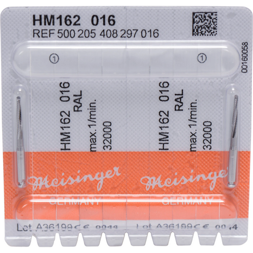 Kirurgisk hardmetallfreser HM 162 2 stk. RAL, fasong 408, 11 mm, ISO 016