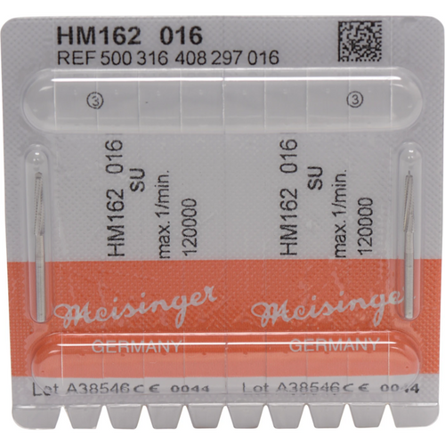 Kirurgisk hardmetallfreser HM 162 2 FG XL, fasong 408, 11 mm, ISO 016