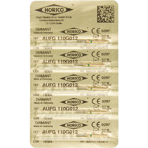 Diamant AuFG 110 5 stk grønn grov, FG, fasong 110, ISO 012