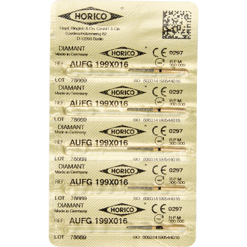 Diamant AuFG 199 5 stk. svart ekstra grov, FG, fasong 199, ISO 016