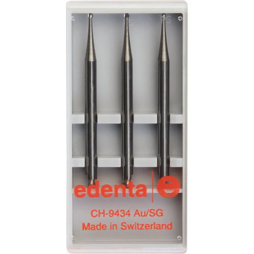 Kirurgisk hardmetallfreser HM C141 3 stk RA XL, figur 001, ISO 010