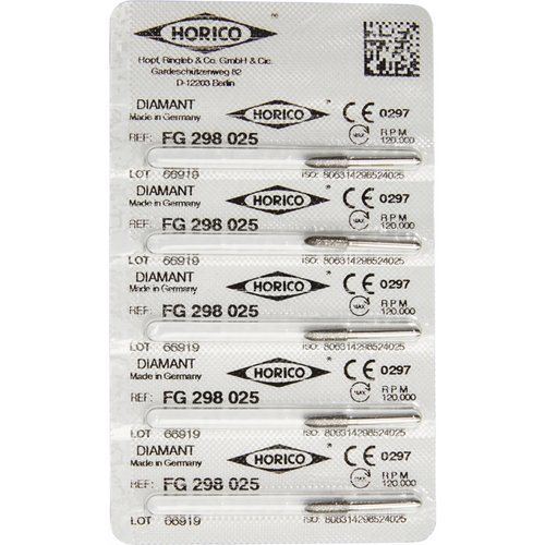 Diamant 298 stk. FG, figur 298, 8 mm, ISO 025
