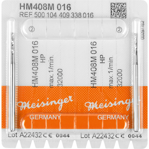 Kirurgisk hardmetallfreser HM 408M 2 HP, Figur 409, 10 mm, ISO 016