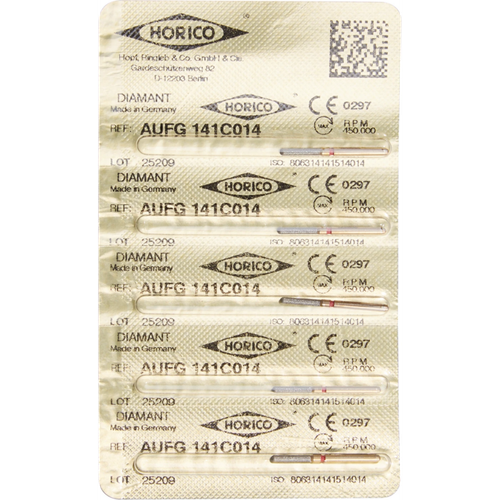 Diamant AuFG 141 5 stk rød fin, FG, fasong 141, ISO 014