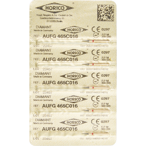 Diamant AuFG 465 5 stk. rød fin, FG, figur 465, ISO 016