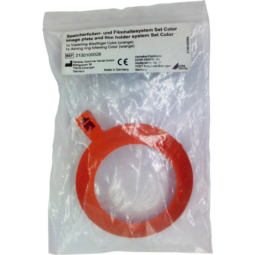 Bildeplate-/filmholdersystem stk. sikterring for bitewing, oransje