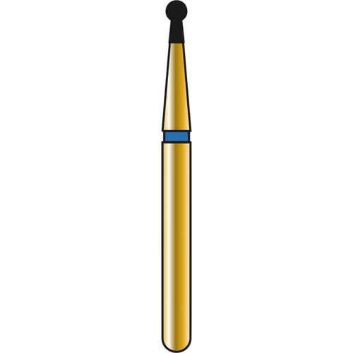 DIATECH diamanter G802 5 stk. blå middels (M), FG, figur 002 rund hals dekket, 2,3 mm, ISO 012