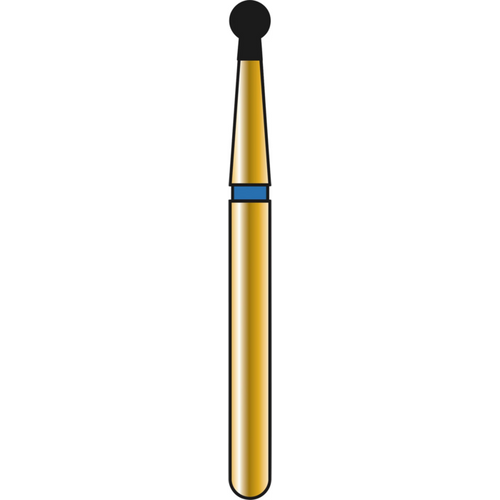 DIATECH diamanter G802 5 stk. blå medium (M), FG, figur 002 rund hals belagt, 2,3 mm, ISO 016