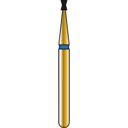 DIATECH diamanter G813 5 stk blå medium (M), FG, figur 032, diabolo, 1,5 mm, ISO 010