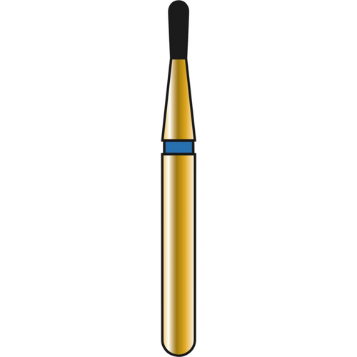 DIATECH diamanter G830 5 stk blå medium (M), FGSS, figur 233 pære, 2,7 mm, ISO 010