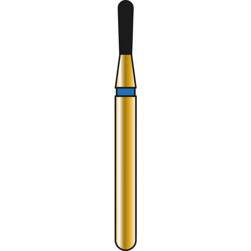 DIATECH diamanter G830L 5 stk blå medium (M), FG, figur 234 pære lang, 4 mm, ISO 012