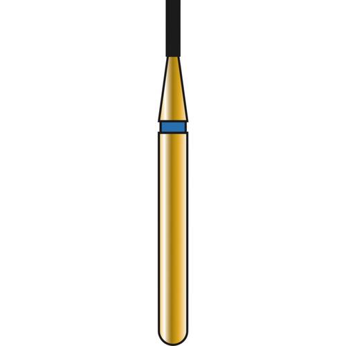 DIATECH diamanter G835 5 stk. blå medium (M), FG, fasong 108 sylinder flat ende, 3 mm, ISO 008