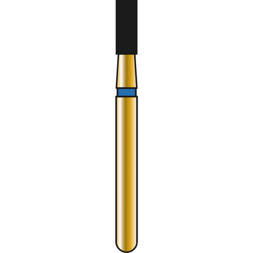 DIATECH diamanter G835 5 stk blå medium (M), FG, fasong 109 sylinder flat kant, 4 mm, ISO 016
