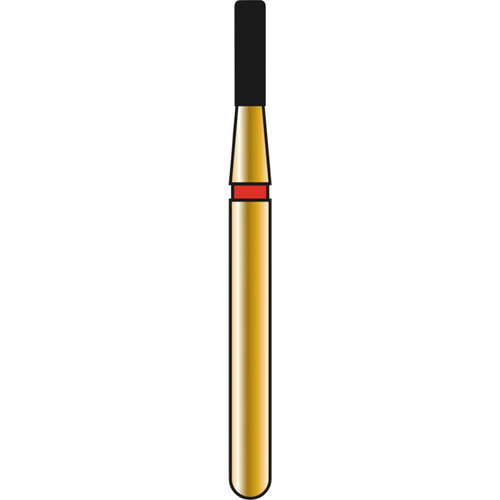 DIATECH diamanter G835R 5 stk. rød fin (F), FG, figur 156 sylinder avrundet kant, 4 mm, ISO 012