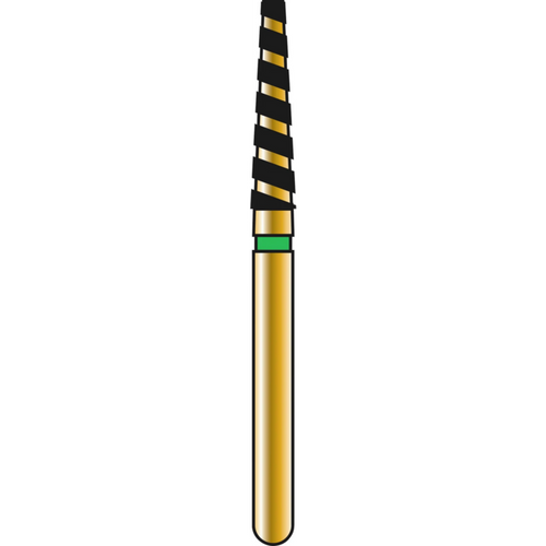 DIATECH diamanter G847T 5 stk. grønn grov (C), FG, fasong 172 kjegle med flat ende, 8 mm, ISO 018