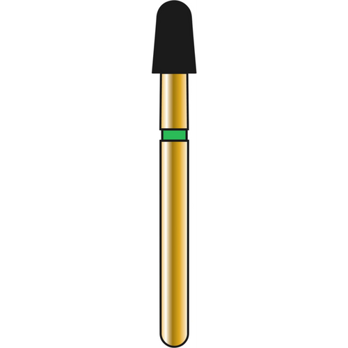 DIATECH diamanter G849 5 stk grønn grov (C), FG, fasong 196 rund kjegle, 4 mm, ISO 025