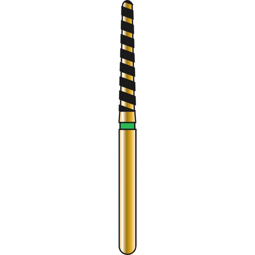 DIATECH diamanter G850T 5 stk. grønn grov (C), FG, figur 199 rund kjegle, 10 mm, ISO 016