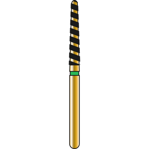 DIATECH diamanter G850T 5 stk. grønn grov (C), FG, figur 199 rund kjegle, 10 mm, ISO 018