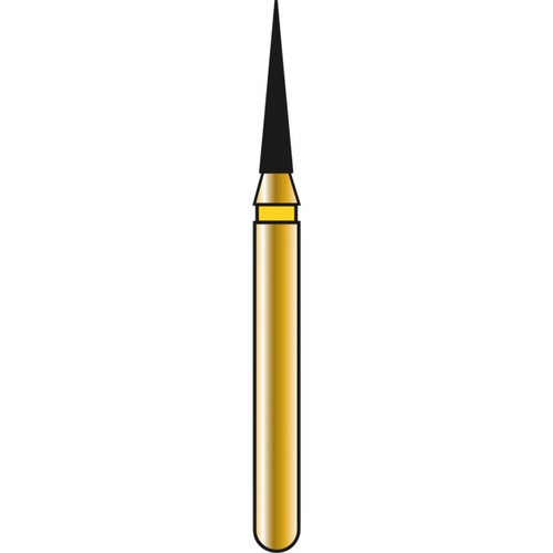DIATECH diamanter G852 5 stk. gul ekstra fin (EF), FG, fasong 164 kjegle spiss, 6 mm, ISO 012