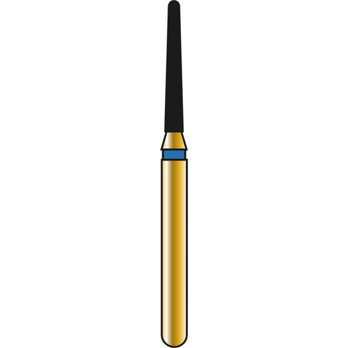 DIATECH diamanter G856 5 stk. blå medium (M), FG, figur 198 avrundet kjegle, 8 mm, ISO 012