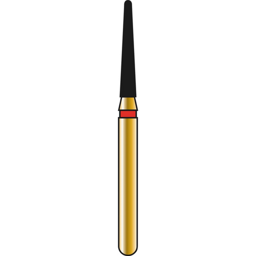 DIATECH diamanter G856 5 stk. rød fin (F), FG, fasong 198 rund kjegle, 8 mm, ISO 014