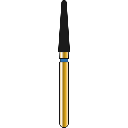 DIATECH diamanter G856 5 stk blå medium (M), FG, figur 198 rund kjegle, 9 mm, ISO 021