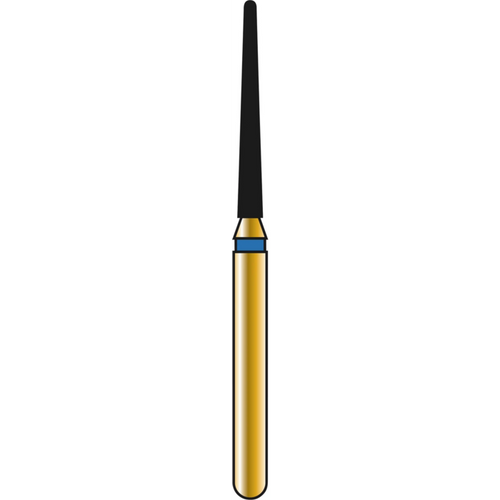 DIATECH diamanter G856L 5 stk. blå medium (M), FG, figur 199 konisk avrundet lang, 10 mm, ISO 012